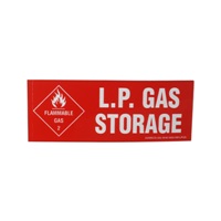 LPG and Natural Gas Equipment red lpg storage sticker for storages